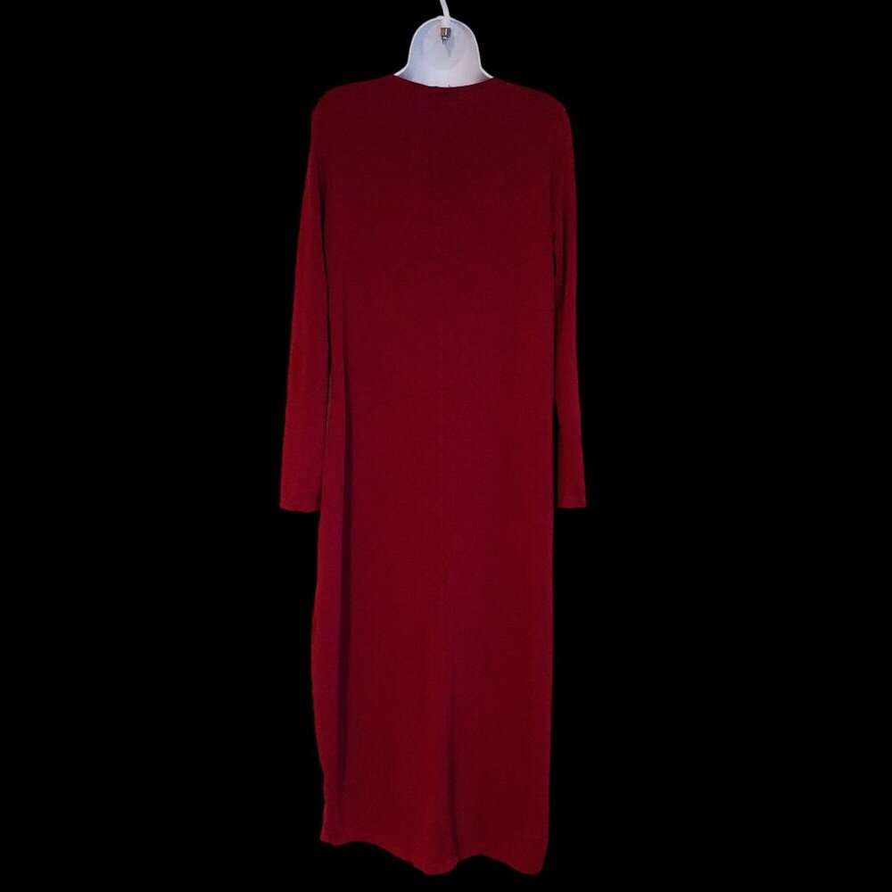 Bryn Walker Philippa Dress in Firelight Red Lagom Minimalist Pockets L USA - Picture 2 of 10